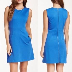 DVF Diane von furstenberg dress capreena mini ocean blue work bussiness date 6